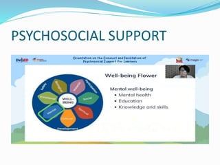 PSYCHOSOCIAL SUPPORT
 