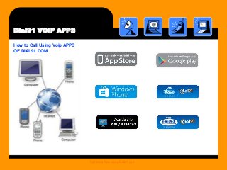 Dial91 VOIP APPS
How to Call Using Voip APPS
OF DIAL91.COM
Call India Now using Dial91.com
 