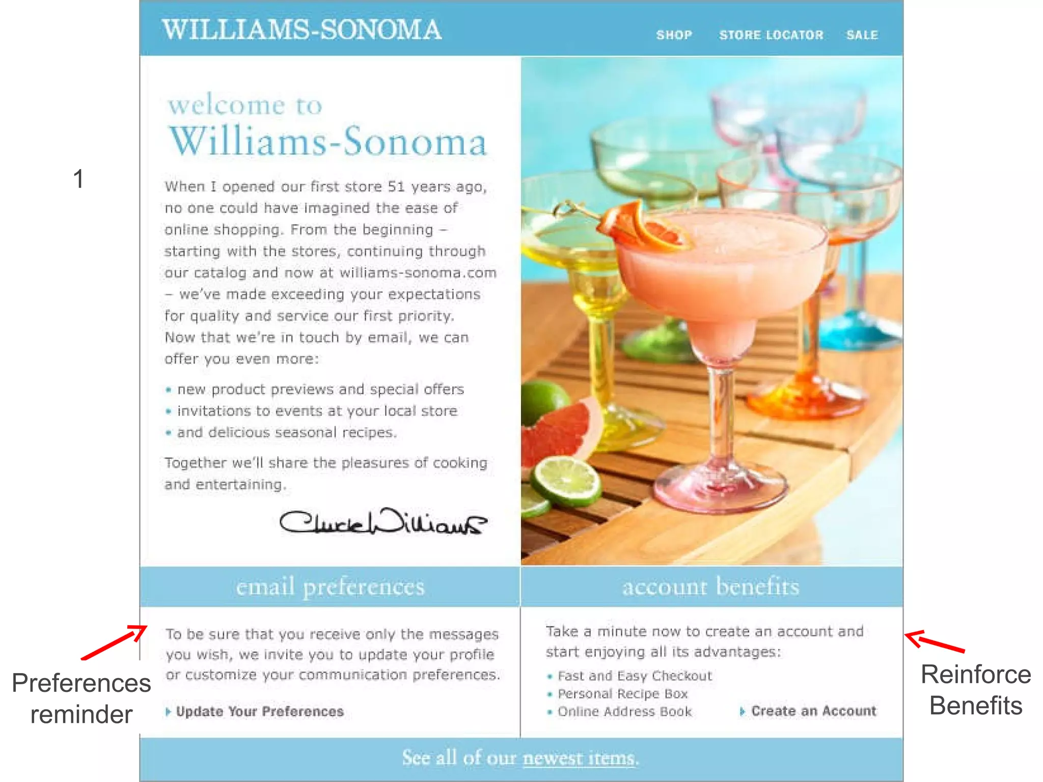 Preferences reminder Reinforce Benefits 1 