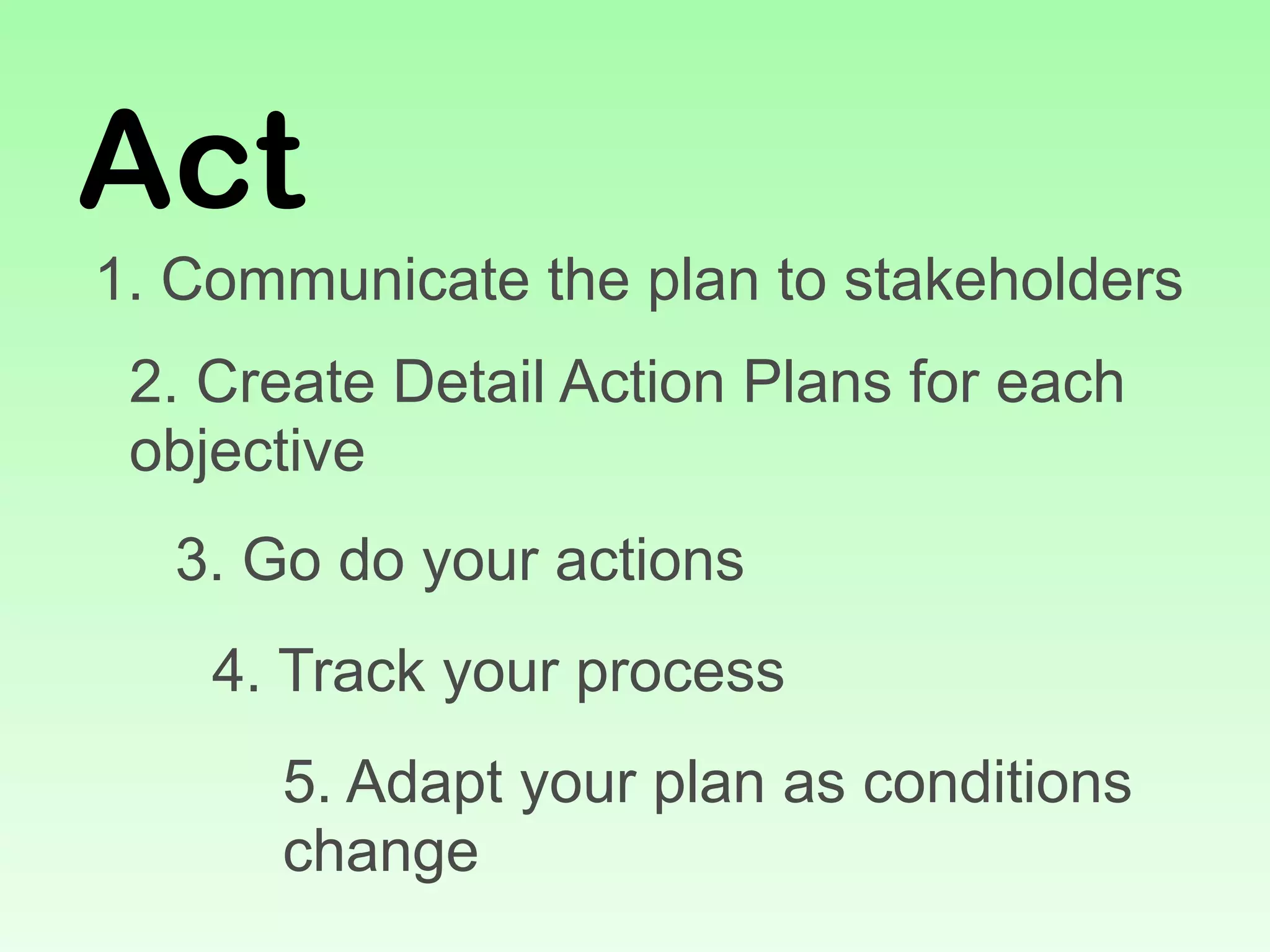 Envision Plan Act to change the world