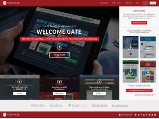 Welcome Gate, MEMBERSHIP SITE, Lead Magnets, Home/Login Page | LeadPages Template