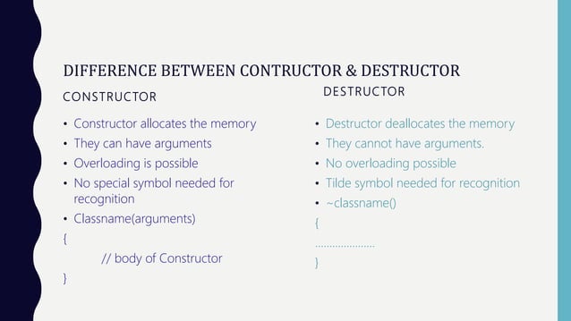 What is Constructors and Destructors in C++ (Explained with Example ...
