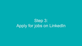 37
Finding jobs on LinkedIn
 