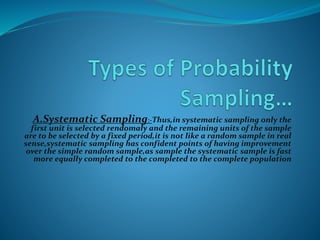 Fixed Sampling Sampling and Sampling Methods | PPTX