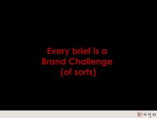 Every brief is a
Brand Challenge
    (of sorts)
 