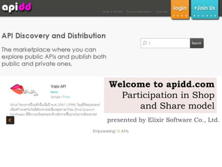 Welcome to apidd.com
Participation in Shop
and Share model
presented by Elixir Software Co., Ltd.
 