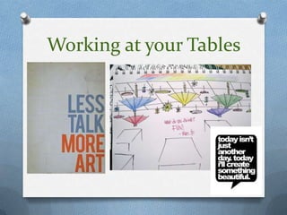 Working at your Tables
 