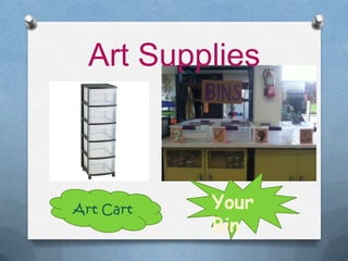 Art Supplies



Art Cart   Your
           Bin
 