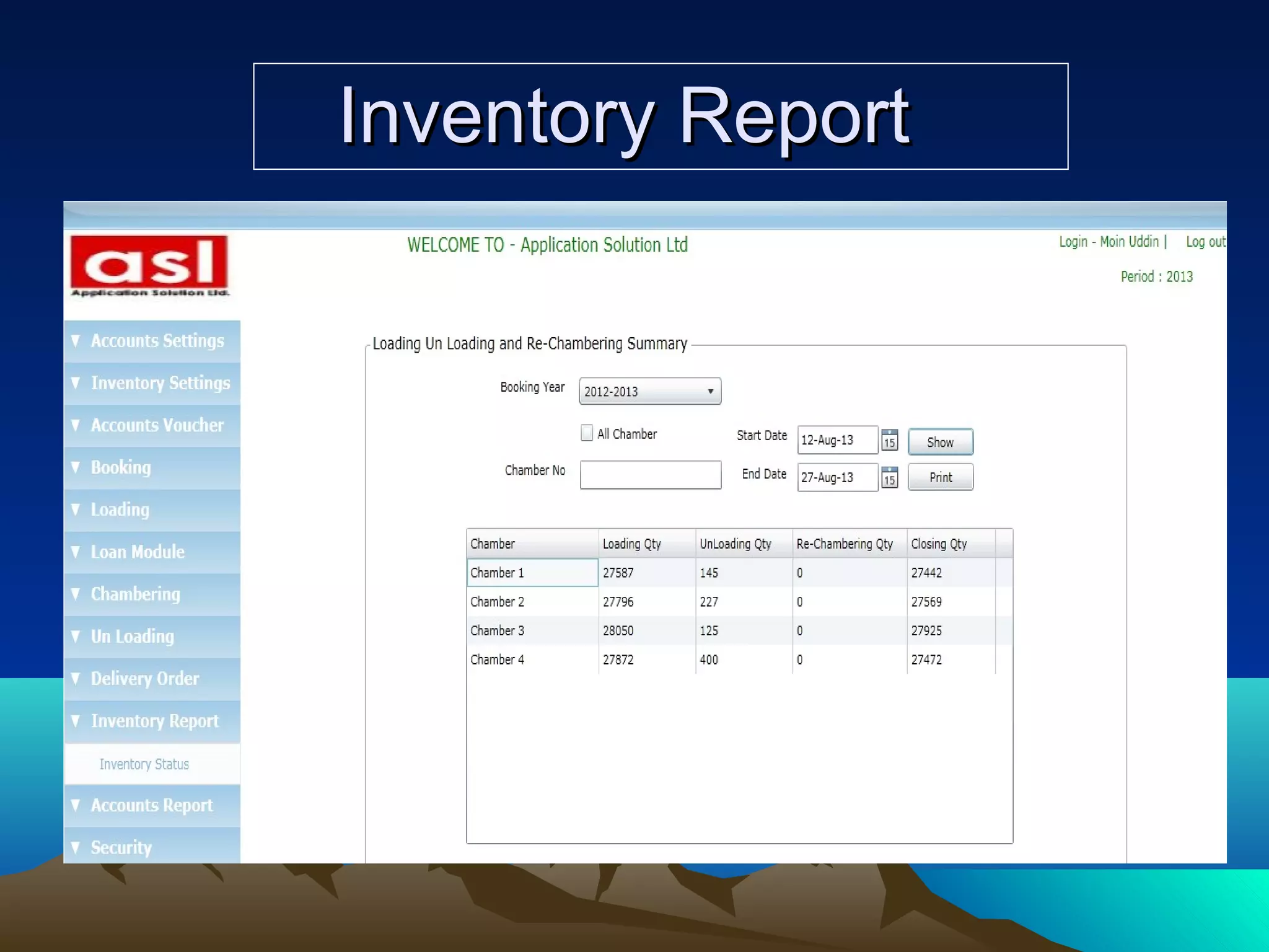 Inventory ReportInventory Report
 
