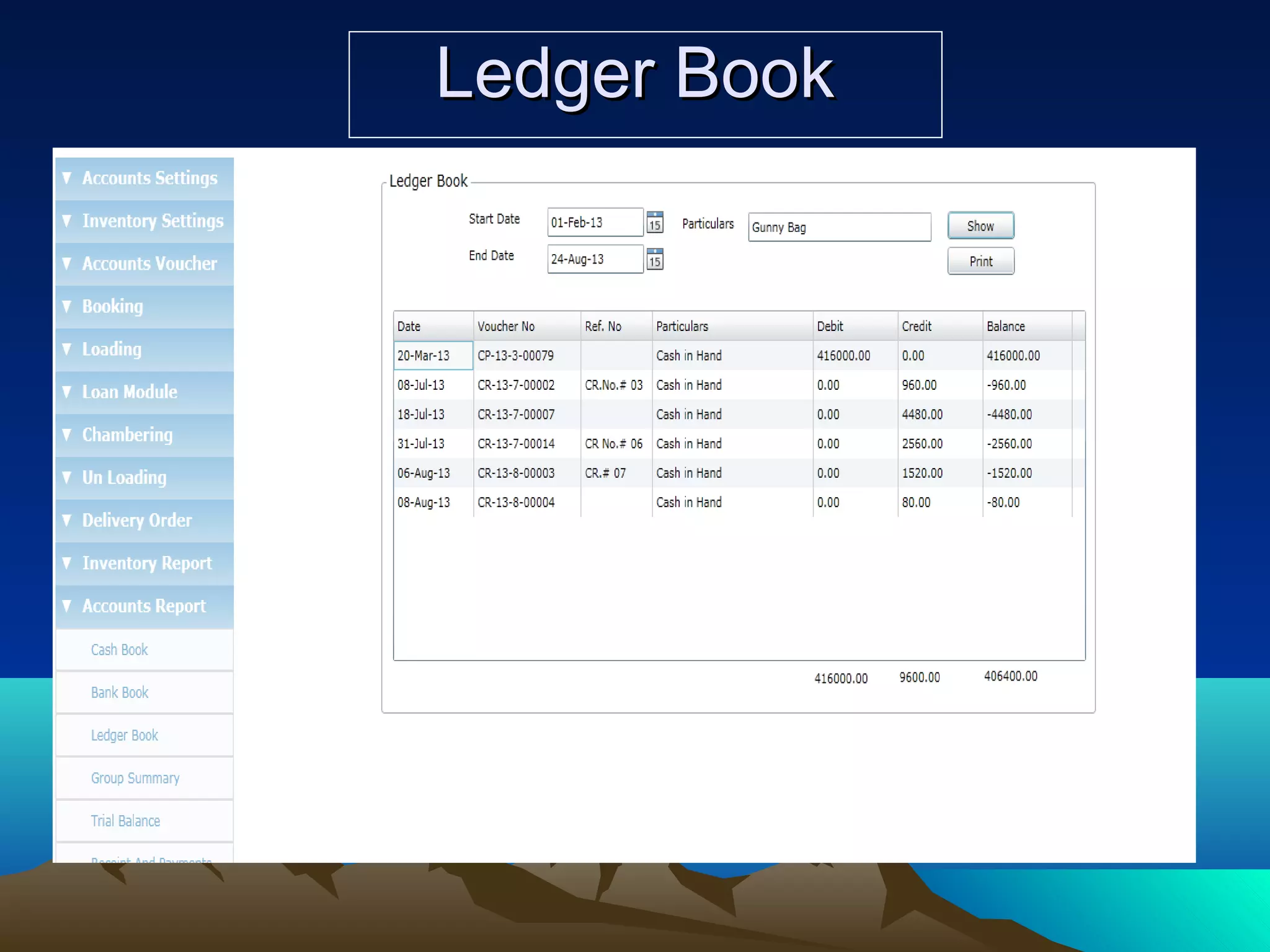 Ledger BookLedger Book
 