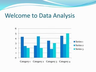 Welcome to Data Analysis 