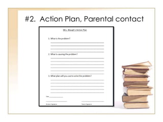 #2. Action Plan, Parental contact
 