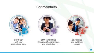 For members
STAY INFORMED
through professional news
and knowledge
CONNECT
with your
professional world
GET HIRED
and build your
career
 