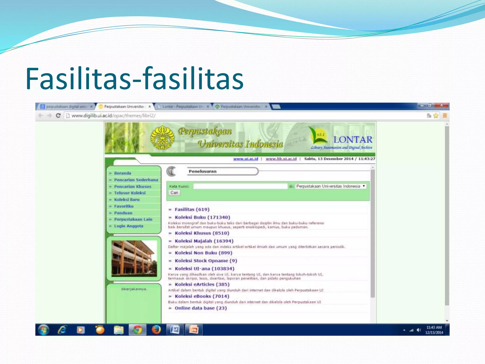 Fasilitas-fasilitas
 