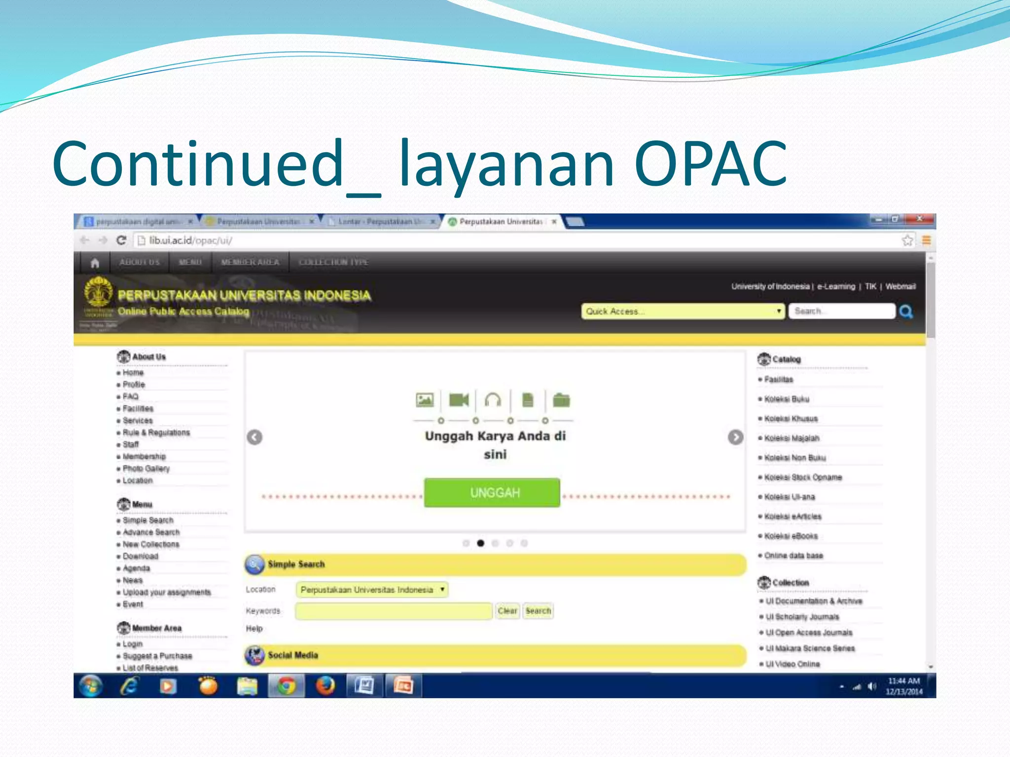 Continued_ layanan OPAC
 