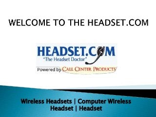 Wireless Headsets | Computer Wireless
Headset | Headset
 