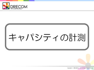 キャパシティの計測


      Copyright © DRECOM Co., Ltd All Rights Reserved.   58
 