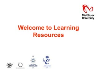 Welcome to Learning Resources 