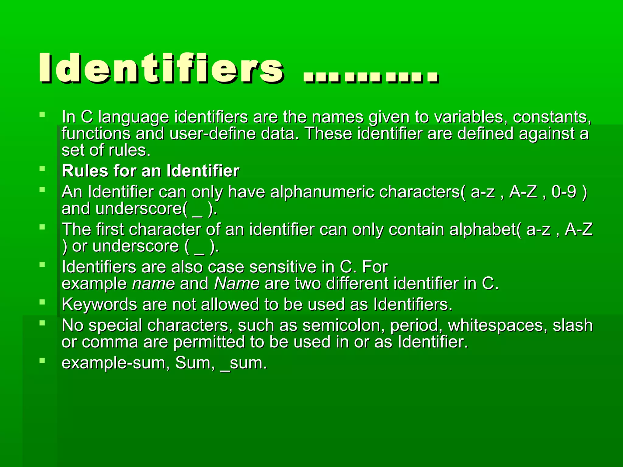Welcome to lecture 4 in c programming | PPT