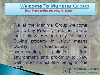 Best Place to find property in Jaipur
 