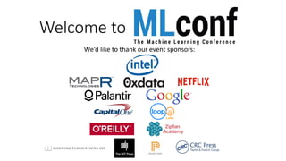 Welcome to 
We’d like to thank our event sponsors: 