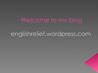Welcome to my blog pp | PPT