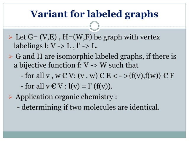 Isomorphism (Graph) | PPTX