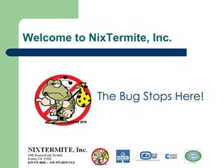 Welcome to NixTermite, Inc. The Bug Stops Here! 
