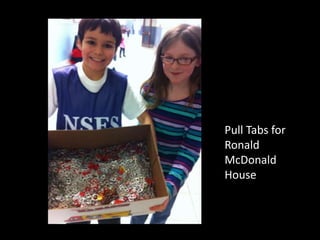 Pull Tabs for
Ronald
McDonald
House
 