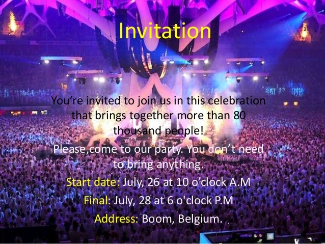 Welcome To Our Party