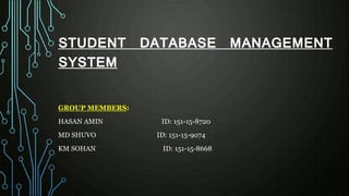 Students Database Management System | PPT