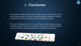 The role of social media in our personal life | PPTX