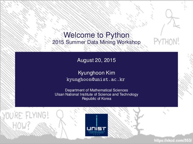 Welcome To Python welcome to python