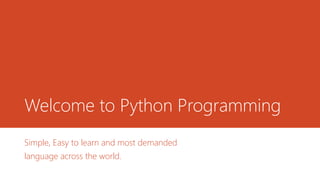 Welcome to Python Programming.pptx