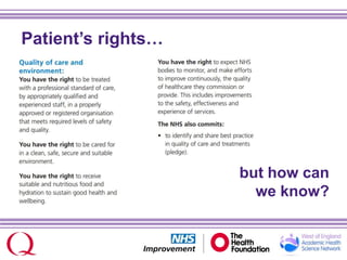 Patient’s rights…
but how can
we know?
 