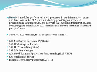 SAP ECC/S4HANA INTRODUCTION AND HISTORY | PPTX