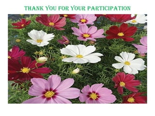 Thank you for your participation
 