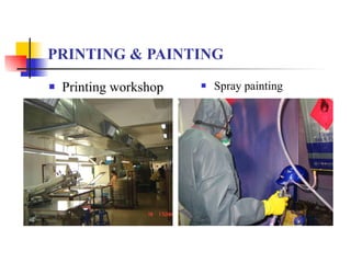PRINTING & PAINTING Printing workshop Spray painting 