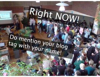 Right NOW! Do mention your blog tag with your name! 
