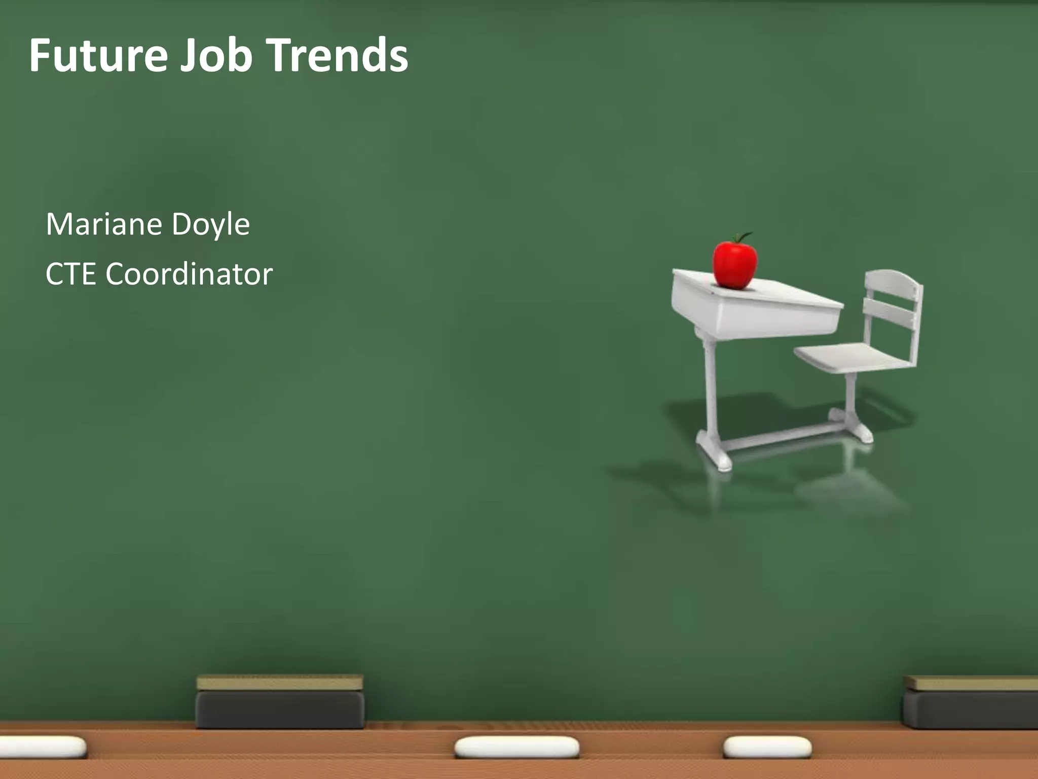 Mariane DoyleCTE CoordinatorFuture Job Trends