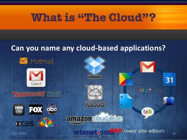 Welcome to the Cloud: An Introduction to Cloud Computing and how it C…