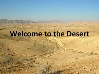 Welcome to the Desert 