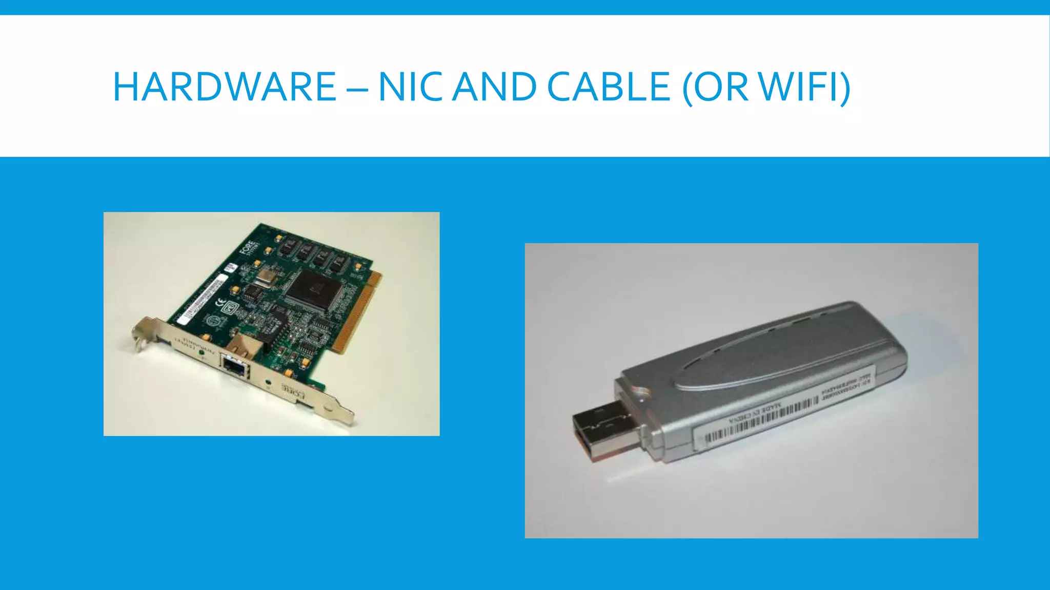 HARDWARE – NIC AND CABLE (ORWIFI)
 