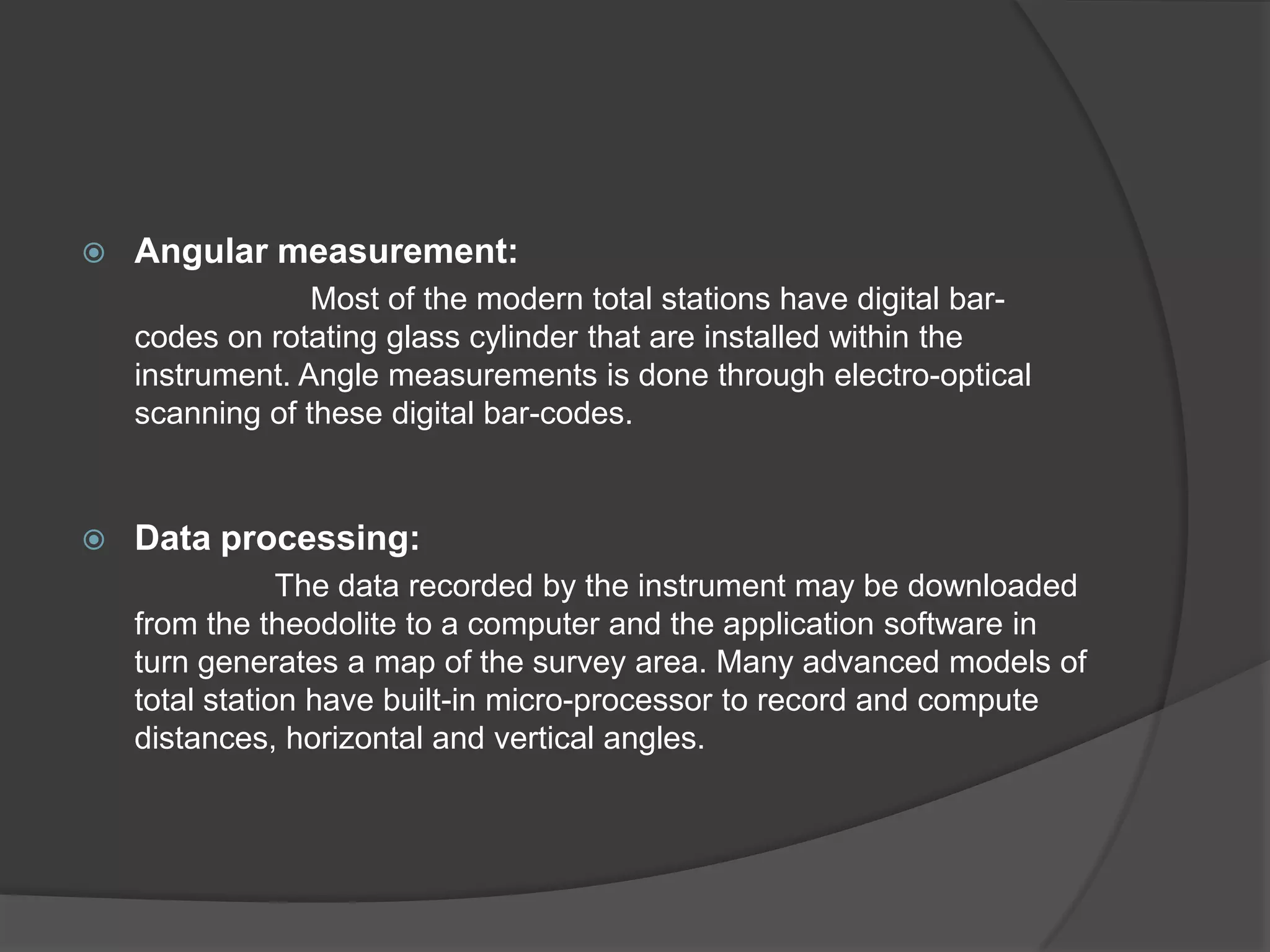 All the readings are recorded automatically by the electronic instruments in a microprocessor and based on these readings; critical values are calculated by the microprocessor, at real time.