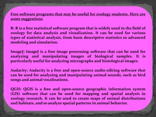 Animal R Software WELCOME TO THE WORLD OF ZOOLOGY.pptx