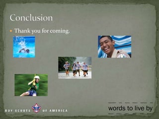 Thank you for coming.Conclusion