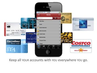 Keep all YOUR accounts with YOU everywhere YOU go.
 