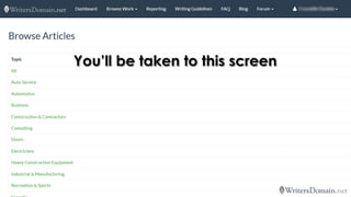 You’ll be taken to this screen  