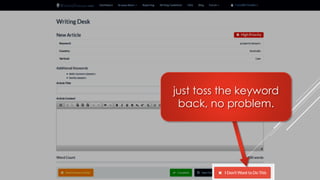 just toss the keyword back, no problem.  