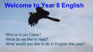 Welcome to year 8 english | PPT